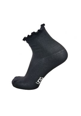 Women's Black Karsyn Lettuce Edge Sock UGG 1125531-BLK