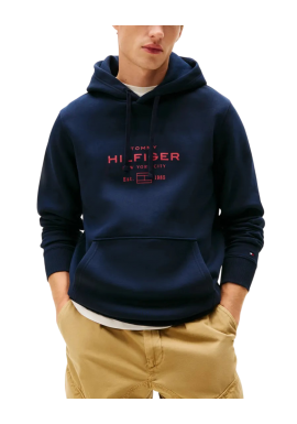 Men's Navy Blue Oval Graphic Hoodie Tommy Hilfiger MW0MW40864-DW5