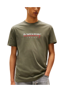 Ανδρικό T-shirt Χακί Tommy Jeans DM0DM21978-MRH