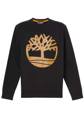 Men's Black Tree Logo Crew Neck Sweater Timberland TB0A2BJ8-P56