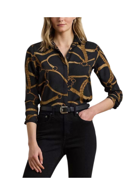 Γυναικείο Kristy Πουκάμισο Μαύρο Ralph Lauren 200970823001-001
