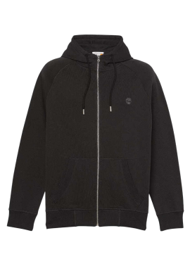 Men's Black Exeter River Brushback Full-Zip Hoodie Timberland TB0A2BNB-X65