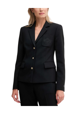 Γυναικείο Σακάκι Μαύρο Tommy Hilfiger WW0WW46660-BDS