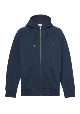 Men's Navy Blue Exeter River Brushback Full-Zip Hoodie Timberland TB0A2BNB-Z02