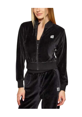 Women's Black Velvet Zip Jacket Hugo 50549796-001