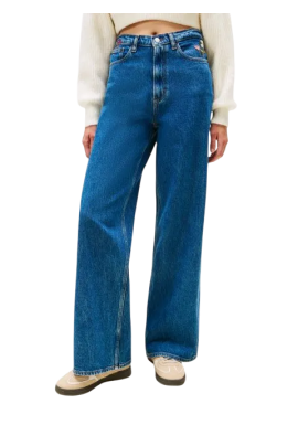 Women's Blue Claire Hr Wd Embro Bi4139 Tommy Jeans DW0DW21794-1A5