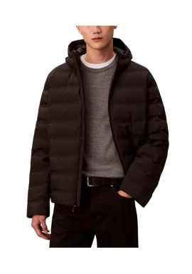 Men's Black Ls Packable Embossed Logo Quilted Jacket Calvin Klein LV04LD521G-UB1