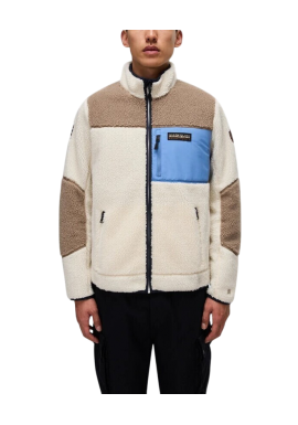Ανδρική Yupik Fleece Ζακέτα Εκρού Napapijri NP0A4GNS-MQZ1