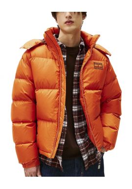 Men's Orange Tjm Alaska Down Puffer Ext Jacket Tommy Jeans DM0DM22036-SZZ