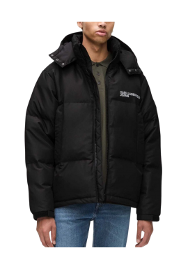 Men's Black KLJ Puffer Jacket Karl Lagerfeld Jeans A3M15033-999 BLACK