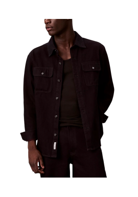 Men's Black 90s Merlot Overshirt Calvin Klein LV04RD744G-01D