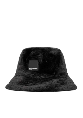 Γυναικείο Faux Fur Bucket Καπέλο Μαύρο Karl Lagerfeld Jeans A4W33078-999 BLACK
