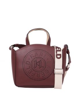 Γυναικεία Δερμάτινη K/Circle Tote Τσάντα Μπορντό Karl Lagerfeld A1W30058-548 BURGUNDY