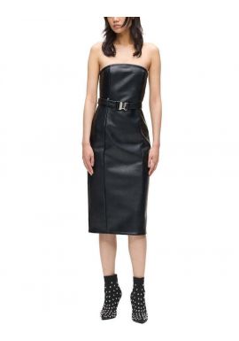 Women's Black KLJ Faux Leather Dress Karl Lagerfeld Jeans A4W13014-999 BLACK