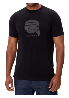 Men's Black T-shirt Crewneck Karl Lagerfeld 755032 554221-990