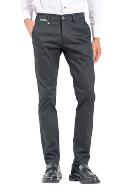 Men's Black Pants Vittorio 2526COMMO-BLACK
