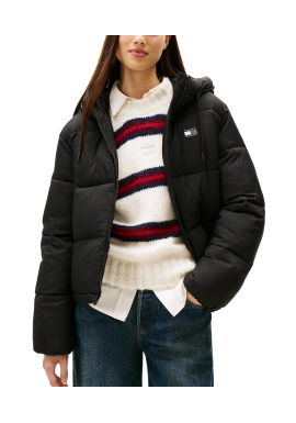 Γυναικείο Puffer Μπουφάν Μαύρο Tommy Jeans DW0DW21625-BDS