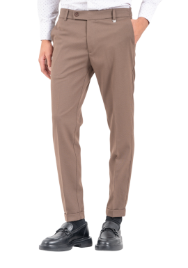 Men's Brown Pants Vittorio 2526DIVERSO-BROWN