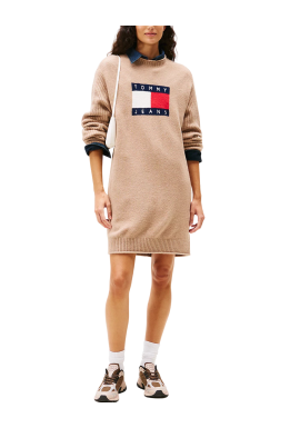 Women's Malted Milk Tjw Flag Sweater Dress Ext Tommy Jeans DW0DW21462-GUQ