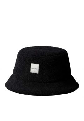 Women's Black Boucle W Patch Bucket Hat Calvin Klein LV04F5055G-UB1