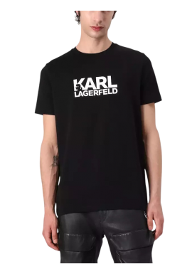 Ανδρικό T-shirt Μαύρο Karl Lagerfeld 755087 554235-990