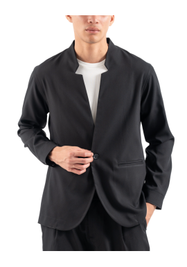 Men's Black Overshirt Vittorio ALBERTO-BLACK