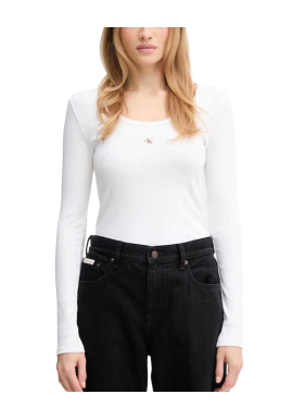 Γυναικείο Μακρυμάνικο Τοπ Λευκό Calvin Klein LV047D218G-YAA