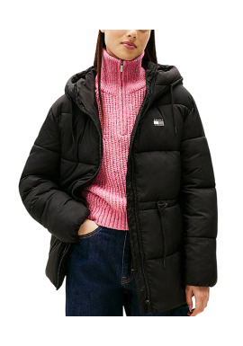 Γυναικείο Μπουφάν Μαύρο Tommy Jeans DW0DW21626-BDS