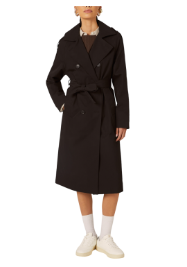 Women's Black Trenchcoat Alcott CP2375DOAX15-BLACK