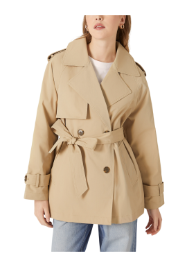 Women's Beige Short Trenchcoat Alcott CP0003DOAY15-BEIGE DARK