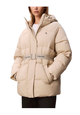 Γυναικείο Puffer Μπουφάν Μπεζ Calvin Klein LV047D507G-NSU