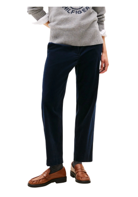 Γυναικείο Κοτλέ Παντελόνι Navy Μπλε Tommy Hilfiger WW0WW46698-C1G