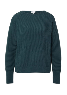 Women's Petrol Knitted Sweater S.Oliver 2170430-6933
