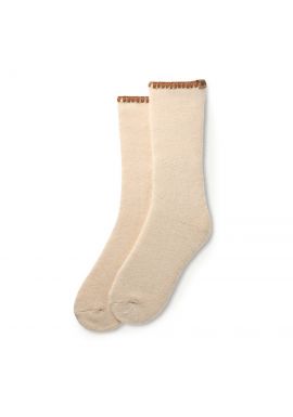 Women's Cream Marleny Whipstitch Crew Sock UGG 1163870-CCSTN
