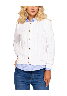 Γυναικεία Hanoliw25 Ζακέτα Λευκή Heavy Tools T53038-ECRU