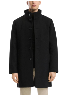 Men's Black Coat S.Oliver 2173995-9999