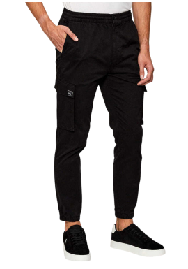 Ανδρικό Skinny Cargo Παντελόνι Μαύρο Calvin Klein LV04RD608G-UB1