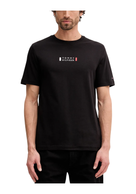 Ανδρικό T-shirt Μαύρο Tommy Hilfiger MW0MW41453-BDS