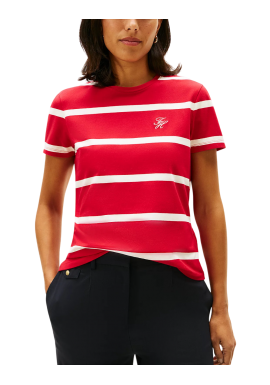 Γυναικείο T-shirt Κόκκινο Tommy Hilfiger WW0WW47809-0E2