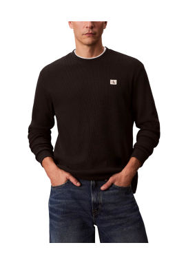 Ανδρικό Μακρυμάνικο T-shirt Μαύρο Calvin Klein LV040EM217-UB1