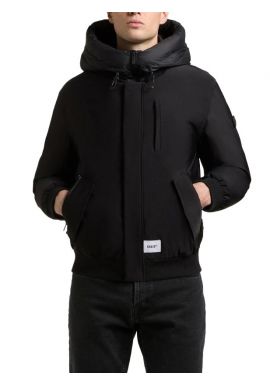 Men's Black Clemat Bomber Jacket Khujo KJ2067JK253-BLACK