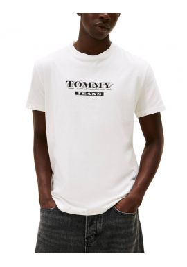Ανδρικό T-shirt Λευκό Tommy Jeans DM0DM22322-YBL