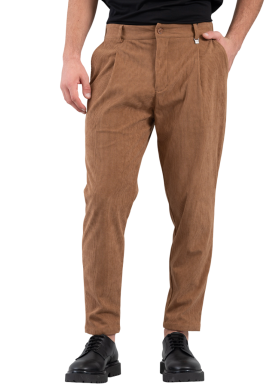Men's Camel Corduroy Pants Vittorio 2425AZZATE-CAMEL