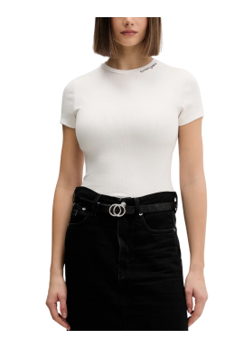 Γυναικείο Slim T-shirt Λευκό Tommy Jeans DW0DW22079-YBH