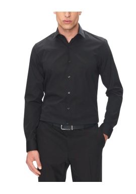 Men's Black Slim Esntl Poplin Nos Str Sld Shirt Calvin Klein LV019EU000-XNT