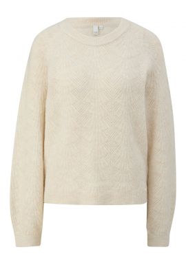 Women's Cream Knitted Sweater S.Oliver 2172029-02W0