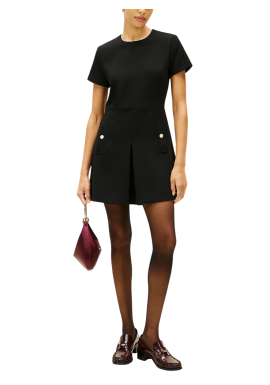 Γυναικείο Κοντομάνικο Φόρεμα Μαύρο Tommy Hilfiger WW0WW47970-BDS