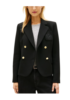 Women's Black Punto Slim Db Blazer Tommy Hilfiger WW0WW48696-BDS