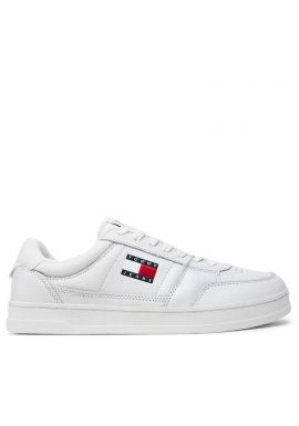 Men's White Leather Greenwich Sneakers Tommy Jeans EM0EM01574-YBL