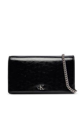 Women's Black CK Metallic Wallet on Chain Calvin Klein LV04F3320G-UB1